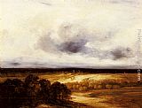 An Extensive Landscape with Windmills by Georges Michel